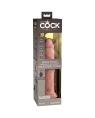 KING COCK - ELITE VIBRATEUR GODE RÉALISTE & TÉLÉCOMMANDE EN SILICONE 23 CM