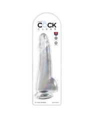 KING COCK - CLEAR GODE TESTICULES 19 CM TRANSPARENT
