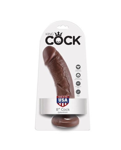 KING COCK - 8 GODE MARRON 20.3 CM