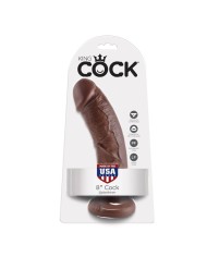 KING COCK - 8 GODE MARRON 20.3 CM