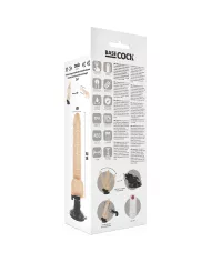 BASECOCK - VIBRATEUR RÉALISTE TÉLÉCOMMANDE NATUREL AVEC TESTICULES19.5 CM -O- 4 CM