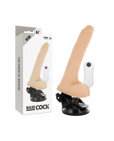 BASECOCK - VIBRATEUR NATUREL RÉALISTE TÉLÉCOMMANDE 19 CM -O- 4 CM BASECOCK - VIBRATEUR NATUREL RÉALISTE TÉLÉCOMMANDE 19 CM -O- 4 CM