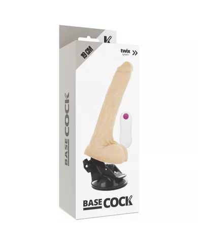 BASECOCK - VIBRATEUR NATUREL RÉALISTE TÉLÉCOMMANDE 19 CM -O- 4 CM BASECOCK - VIBRATEUR NATUREL RÉALISTE TÉLÉCOMMANDE 19 CM -O- 4 CM