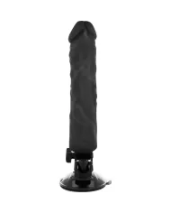 BASECOCK - VIBRATEUR RÉALISTE TÉLÉCOMMANDE NOIR 21 CM -O- 4 CM
