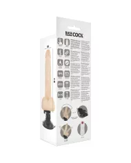 BASECOCK - VIBRATEUR ARTICULABLE TÉLÉCOMMANDE NATUREL 21 CM -O- 5 CM