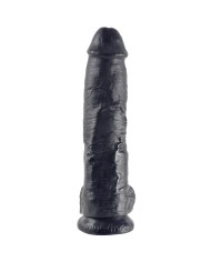 KING COCK - GODE NOIR AVEC BOULES 25.4 CM