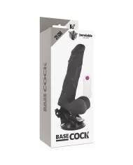 BASECOCK - VIBRATEUR ARTICULABLE TÉLÉCOMMANDE NOIR 21 CM -O- 5 CM