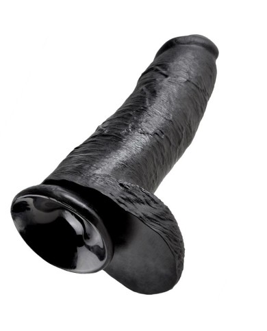 KING COCK - GODE NOIR AVEC BOULES 30.48 CM