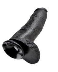 KING COCK - GODE NOIR AVEC BOULES 30.48 CM