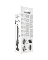 BASECOCK - VIBRATEUR RÉALISTE TÉLÉCOMMANDE NOIR 19.5 CM -O- 4 CM