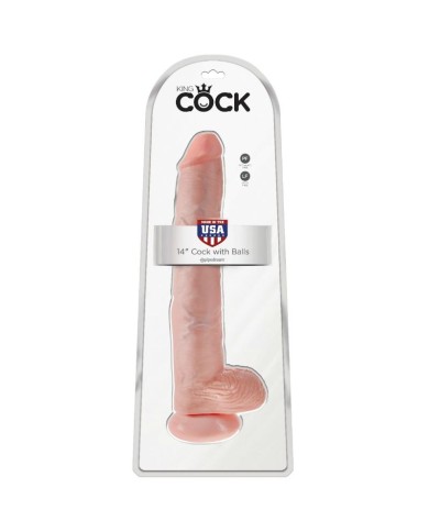 KING COCK - GODE AVEC COUILLES 35.6 CM - CHAIR