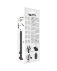 BASECOCK - VIBRATEUR RÉALISTE TÉLÉCOMMANDE NOIR 20 CM -O- 4 CM