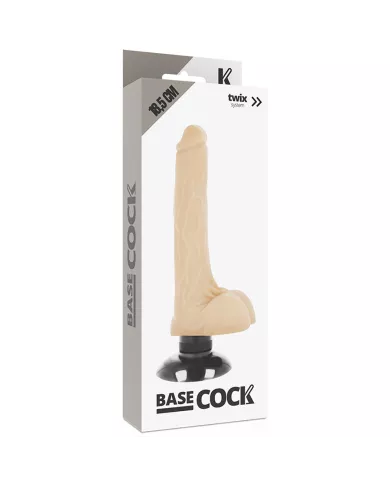 BASECOCK - VIBRATEUR RÉALISTE 2-1 NATUREL 18.5 CM -O- 4 CM BASECOCK - VIBRATEUR RÉALISTE 2-1 NATUREL 18.5 CM -O- 4 CM