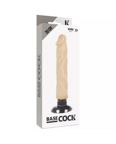 BASECOCK - VIBRATEUR RÉALISTE 2-1 NATUREL 20 CM -O- 4 CM BASECOCK - VIBRATEUR RÉALISTE 2-1 NATUREL 20 CM -O- 4 CM