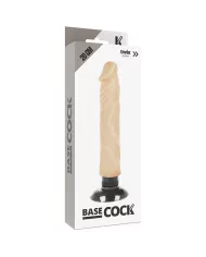 BASECOCK - VIBRATEUR RÉALISTE 2-1 NATUREL 20 CM -O- 4 CM