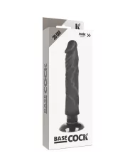 BASECOCK - VIBRATEUR RÉALISTE 2-1 NOIR 20 CM -O- 4 CM