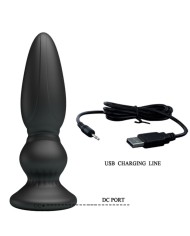 MR PLAY - PUISSANT VIBRATEUR TÉLÉCOMMANDE PLUG ANAL NOIR