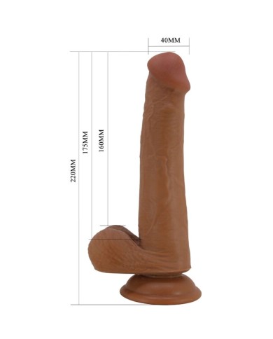 PRETTY LOVE - GRAND GODE RÉALISTE 22 CM MARRON