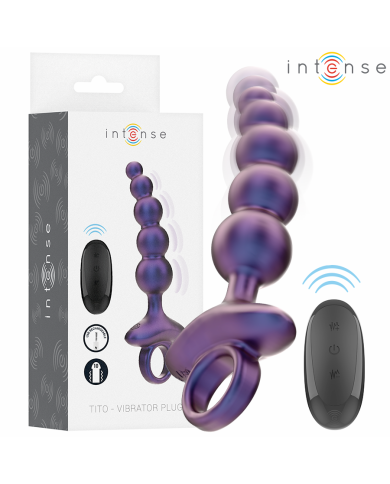 INTENSE - TITO PLUG ANAL VIBRANT MODÈLE 3 TÉLÉCOMMANDE