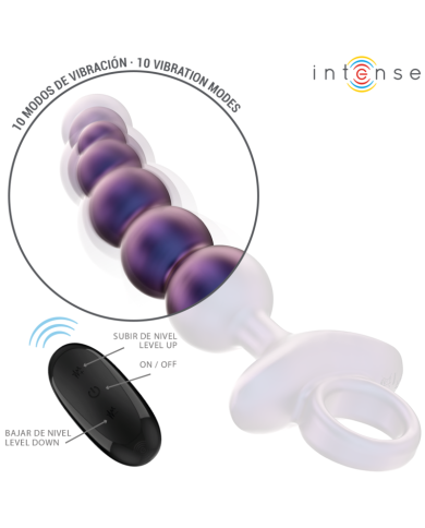 INTENSE - TITO PLUG ANAL VIBRANT MODÈLE 3 TÉLÉCOMMANDE