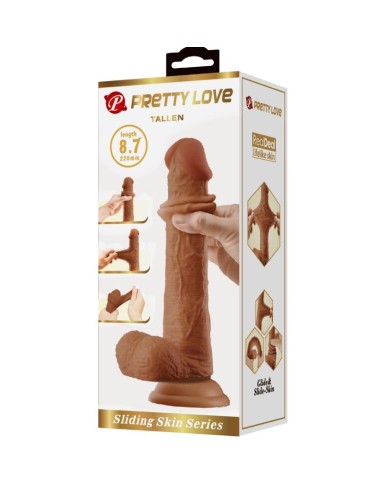 PRETTY LOVE - GRAND GODE RÉALISTE 22 CM MARRON