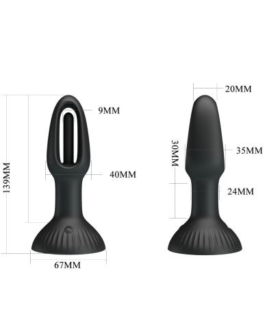 PRETTY LOVE - PLUG ANAL HUBERT AVEC 7 MODES DE VIBRATIONS