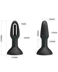 PRETTY LOVE - PLUG ANAL HUBERT AVEC 7 MODES DE VIBRATIONS