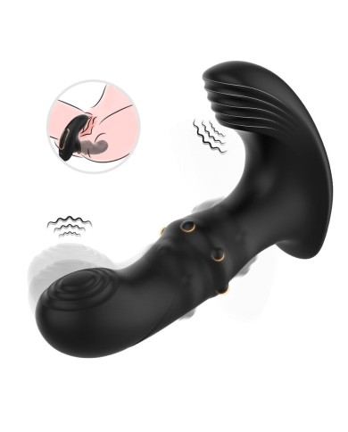 ARMONY - VIBRATEUR DE PROSTATE ANAL AVEC TÉLÉCOMMANDE NOIR