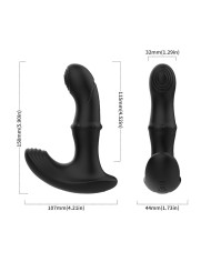 ARMONY - VIBRATEUR DE PROSTATE ANAL AVEC TÉLÉCOMMANDE NOIR
