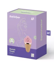 SATISFYER - SPINNATOR SWEET TREAT BRUN & ROSE SATISFYER - SPINNATOR SWEET TREAT BRUN & ROSE