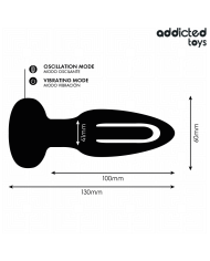 ADDICTED TOYS - PLUG ANAL AVEC LANGUE VIBRANTE ET TÉLÉCOMMANDE