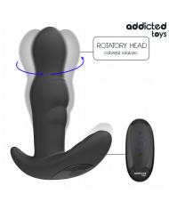ADDICTED TOYS - PLUG ANAL VIBRANT ET ROTATIF AVEC TÉLÉCOMMANDE