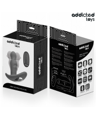 ADDICTED TOYS - PLUG ANAL VIBRANT ET ROTATIF AVEC TÉLÉCOMMANDE
