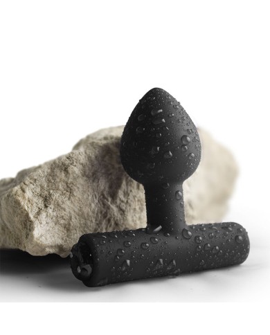 ROCKS-OFF - MINI BAGUETTE RECHARGEABLE 16 FONCTIONS ROSE PIVOINE