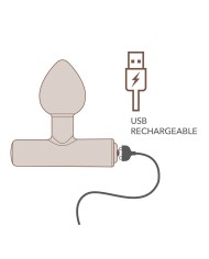 ROCKS-OFF - MINI BAGUETTE RECHARGEABLE 16 FONCTIONS ROSE PIVOINE