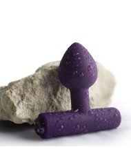 ROCKS-OFF - MINI BAGUETTE RECHARGEABLE 16 FONCTIONS ROSE PIVOINE