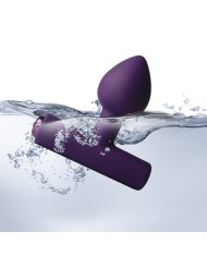 ROCKS-OFF - MINI BAGUETTE RECHARGEABLE 16 FONCTIONS ROSE PIVOINE