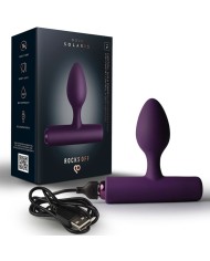 ROCKS-OFF - MINI BAGUETTE RECHARGEABLE 16 FONCTIONS ROSE PIVOINE