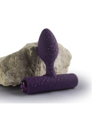 ROCKS-OFF - MINI BAGUETTE RECHARGEABLE 16 FONCTIONS ROSE PIVOINE
