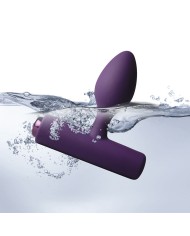 ROCKS-OFF - MINI BAGUETTE RECHARGEABLE 16 FONCTIONS ROSE PIVOINE