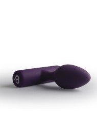 ROCKS-OFF - MINI BAGUETTE RECHARGEABLE 16 FONCTIONS ROSE PIVOINE