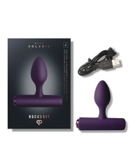 ROCKS-OFF - MINI BAGUETTE RECHARGEABLE 16 FONCTIONS ROSE PIVOINE