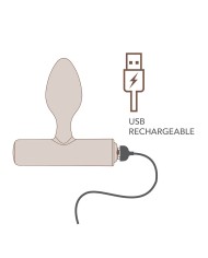 ROCKS-OFF - MINI BAGUETTE RECHARGEABLE 16 FONCTIONS ROSE PIVOINE