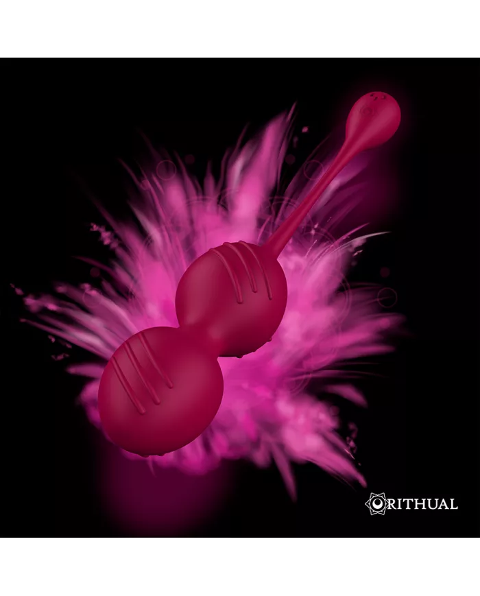 RITHUAL - BALLES DE KEGEL VIBRANTES RECHARGEABLES NISHA ORCHIDÉE