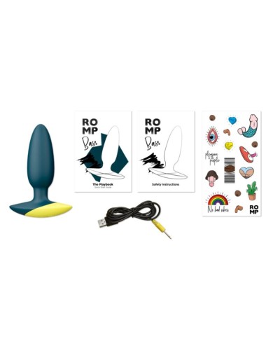 ROMP - BASS VIBRATEUR ANAL À PLUG BASSE 10 CM VERT