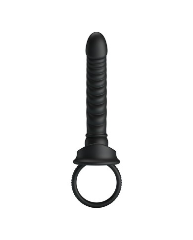 PRETTY LOVE - VIBRATEUR ANAL MERRITT AVEC ANNEAU ET VIBRATION NOIR