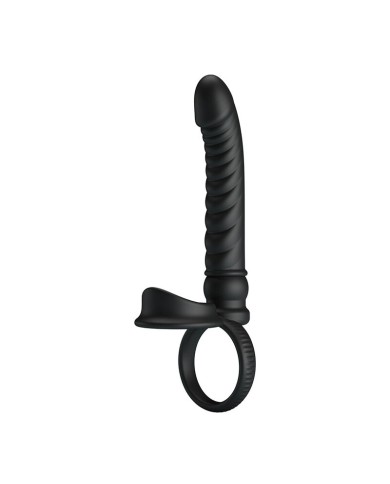 PRETTY LOVE - VIBRATEUR ANAL MERRITT AVEC ANNEAU ET VIBRATION NOIR