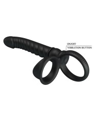 PRETTY LOVE - VIBRATEUR ANAL MERRITT AVEC ANNEAU ET VIBRATION NOIR