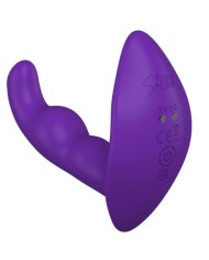 SHE.E.O - STIMULATEUR ANAL VIBRANT ROTATIF AVEC TÉLÉCOMMANDE VIOLET