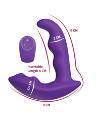 SHE.E.O - STIMULATEUR ANAL VIBRANT ROTATIF AVEC TÉLÉCOMMANDE VIOLET